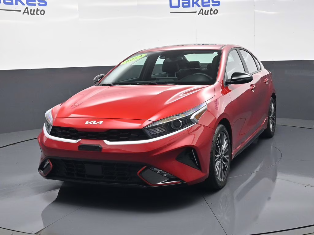 2024 Currant Red Kia Forte GT-Line FWD Sedan