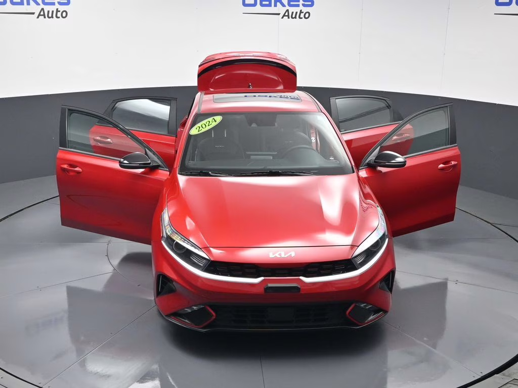 2024 Currant Red Kia Forte GT-Line FWD Sedan