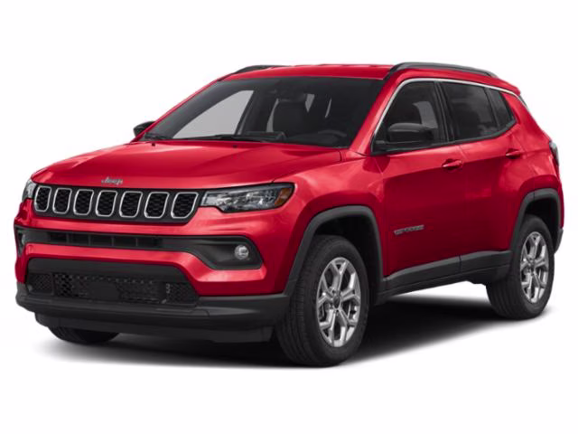 2025 Red Hot Pearlcoat Jeep Compass Latitude 4X4 SUV
