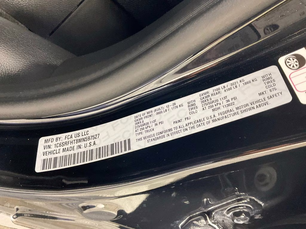 2021 Diamond Black Ram 1500 Limited 4X4 Truck