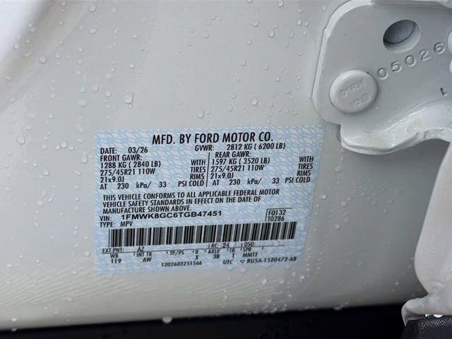 2026 Agate Black Metallic Ford Explorer ST 4X4 SUV