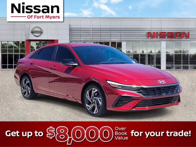 2025 Red Hyundai Elantra SEL Sport FWD Sedan