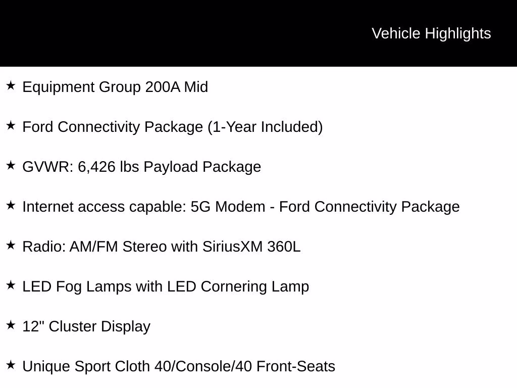 2026 Avalanche Ford F-150 STX RWD Truck