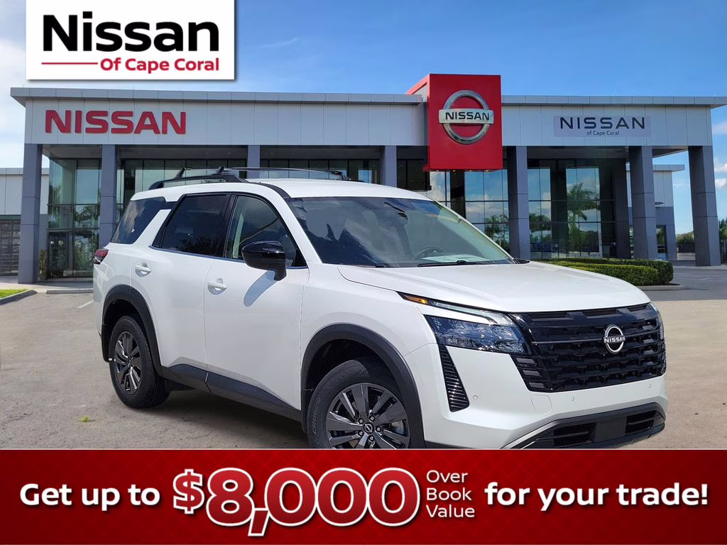 2026 Everest White Pearl Tricoat Nissan Pathfinder SV 4X4 SUV