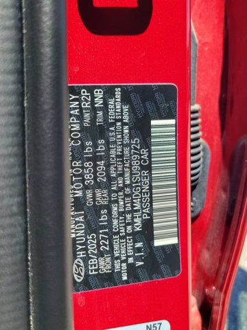 2025 Ultimate Red Hyundai Elantra SEL Sport FWD Sedan