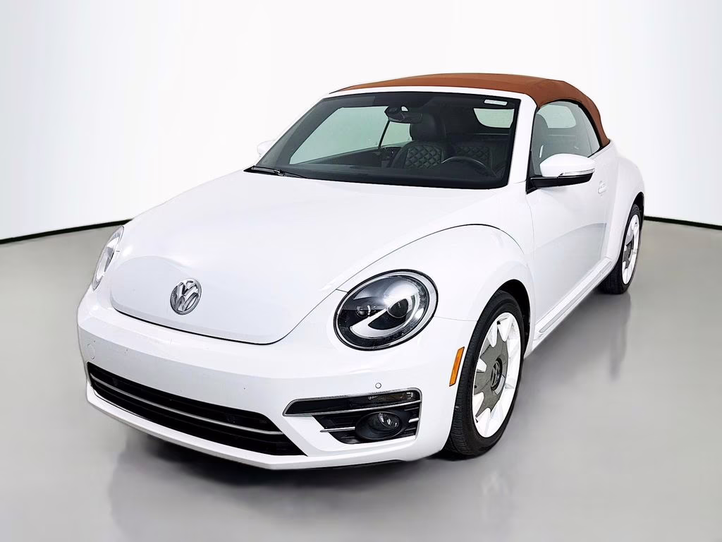 2019 Pure White Volkswagen Beetle Convertible 2.0T Final Edition SEL FWD Convertible