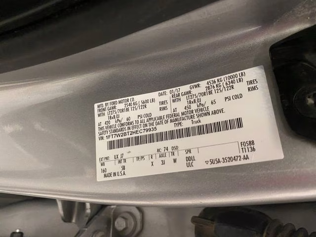 2017 Ingot Silver Metallic Ford Super Duty F-250 SRW Lariat 4X4 Truck