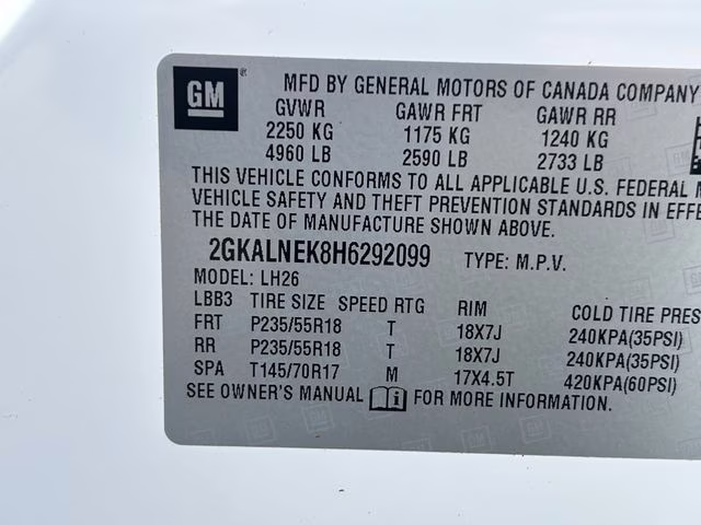 2017 Summit White GMC Terrain SLE-2 FWD SUV