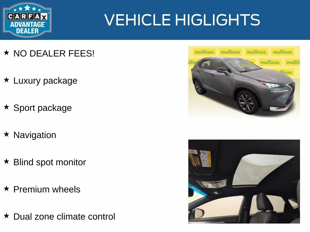 2016 Nebula Gray Pearl Lexus NX 200t FWD SUV