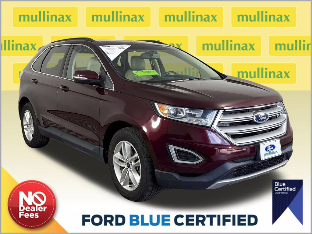 2017 Burgundy Ford Edge SEL FWD SUV