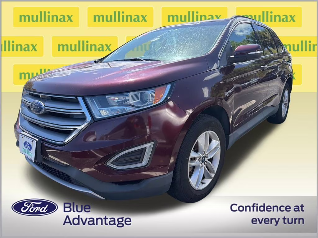 2017 Burgundy Ford Edge SEL FWD SUV