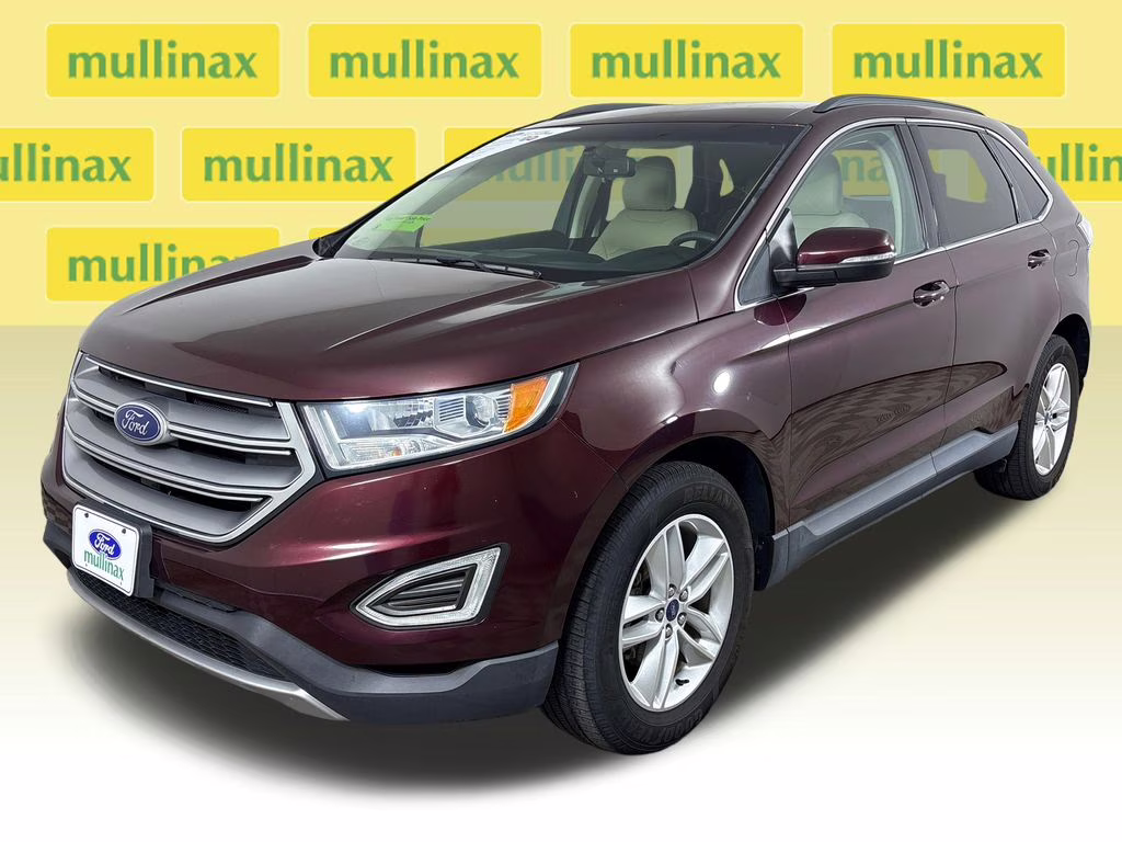 2017 Burgundy Ford Edge SEL FWD SUV