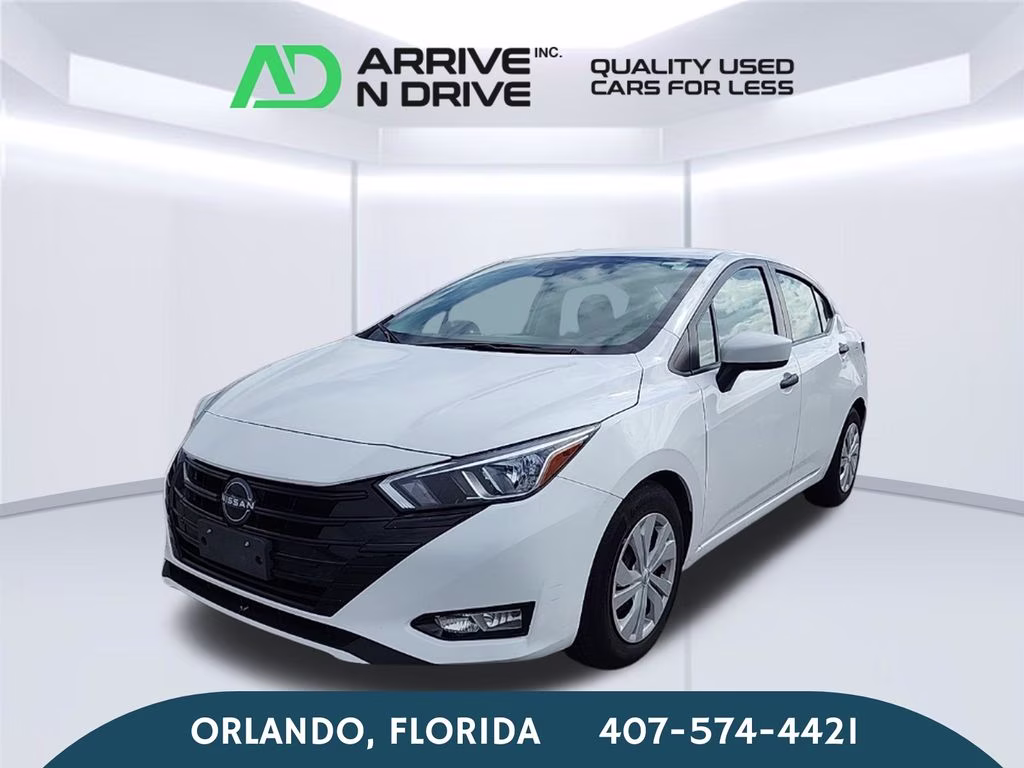 2024 Aspen White Tricoat Nissan Versa 1.6 S FWD Sedan