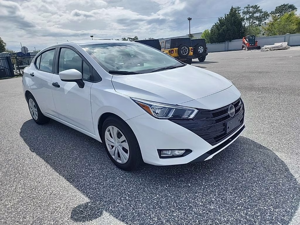 2024 Aspen White Tricoat Nissan Versa 1.6 S FWD Sedan