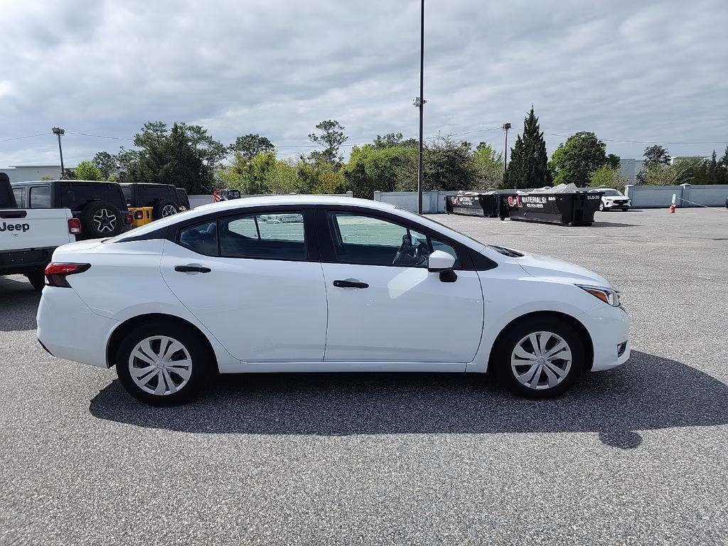 2024 Aspen White Tricoat Nissan Versa 1.6 S FWD Sedan