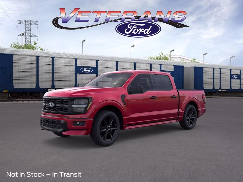 2026 Ruby Red Metallic Tinted Clearcoat Ford F-150 STX Crew Cab Pickup 4X4 Truck