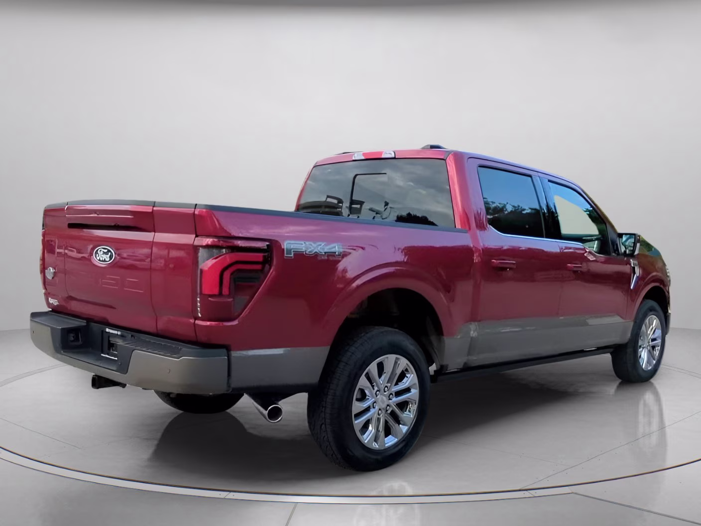 2026 Ruby Red Metallic Tinted Clearcoat Ford F-150 King Ranch Crew Cab Pickup 4X4 Truck