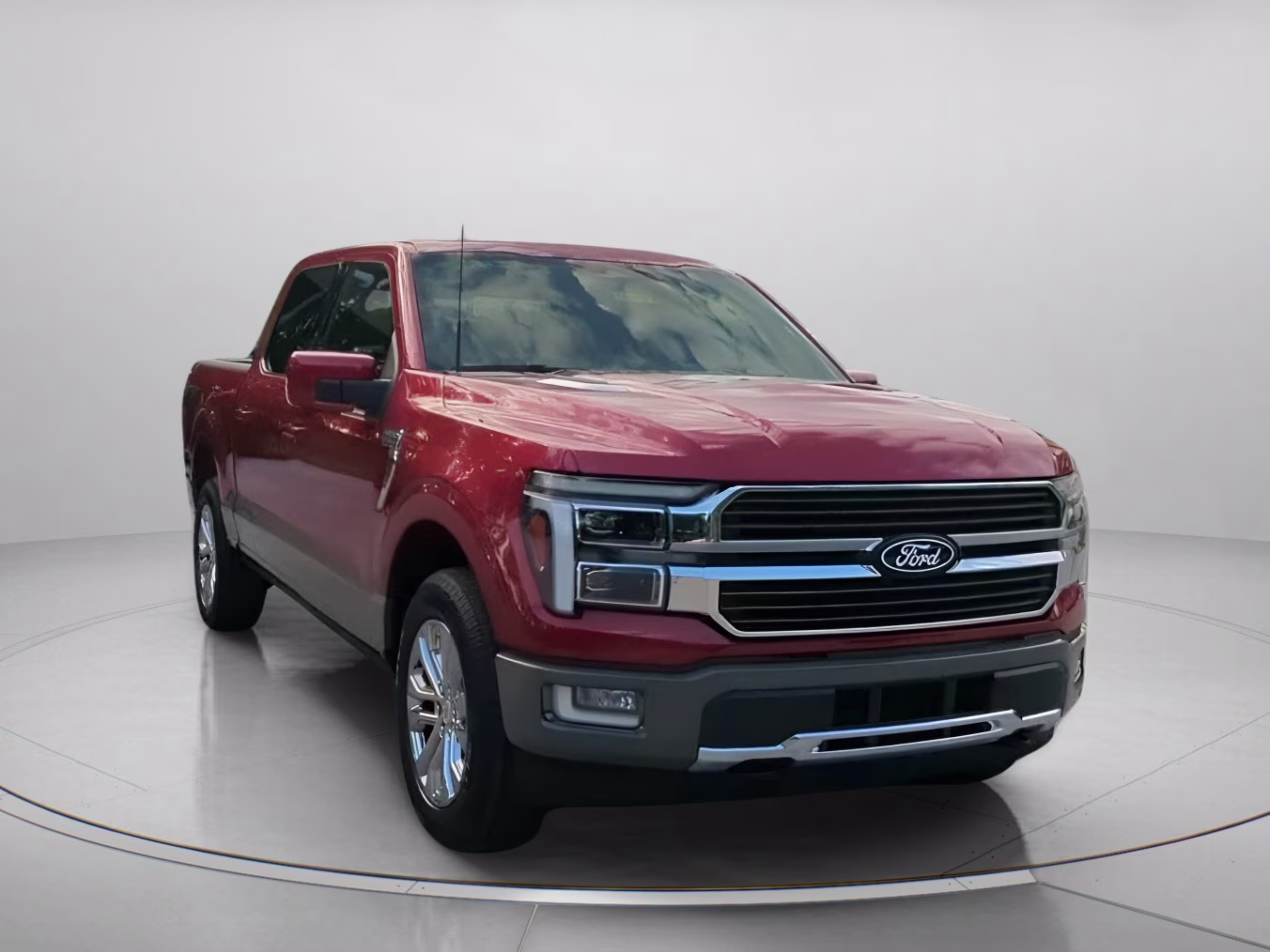 2026 Ruby Red Metallic Tinted Clearcoat Ford F-150 King Ranch Crew Cab Pickup 4X4 Truck