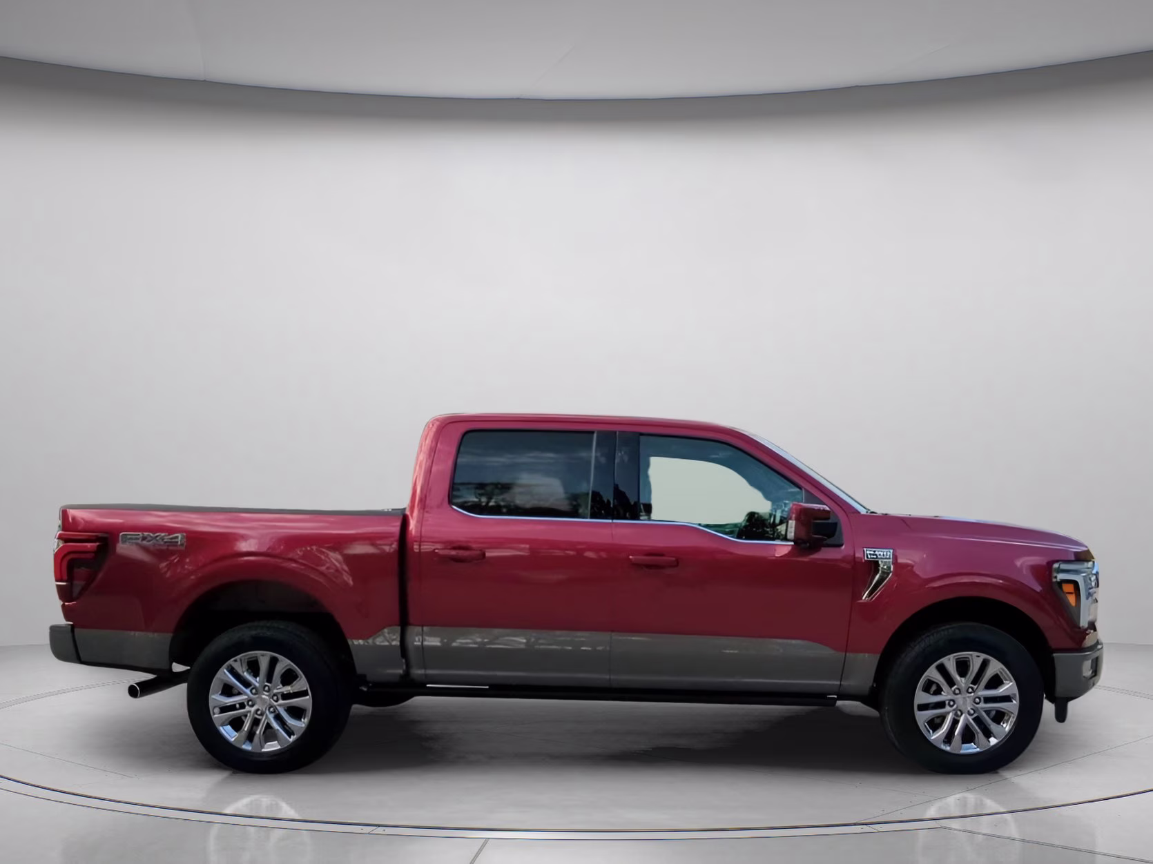 2026 Ruby Red Metallic Tinted Clearcoat Ford F-150 King Ranch Crew Cab Pickup 4X4 Truck
