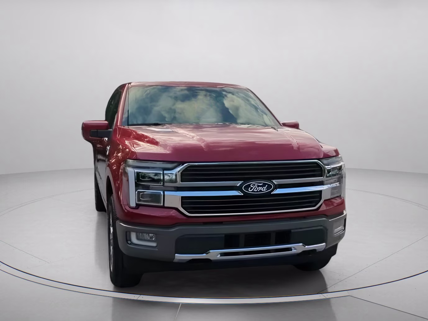 2026 Ruby Red Metallic Tinted Clearcoat Ford F-150 King Ranch Crew Cab Pickup 4X4 Truck