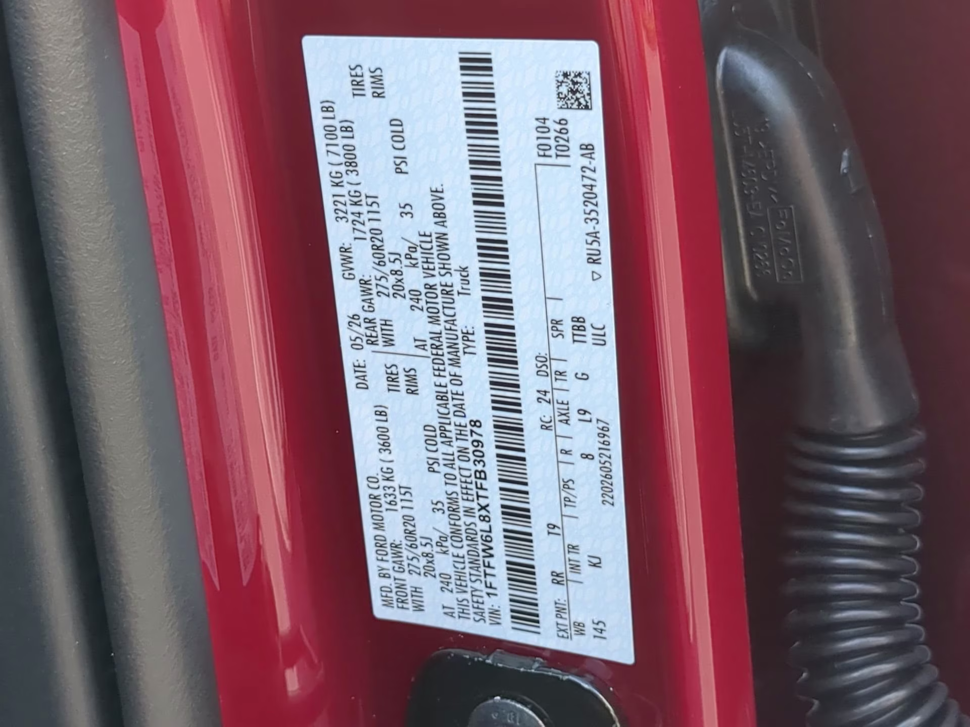 2026 Ruby Red Metallic Tinted Clearcoat Ford F-150 King Ranch Crew Cab Pickup 4X4 Truck