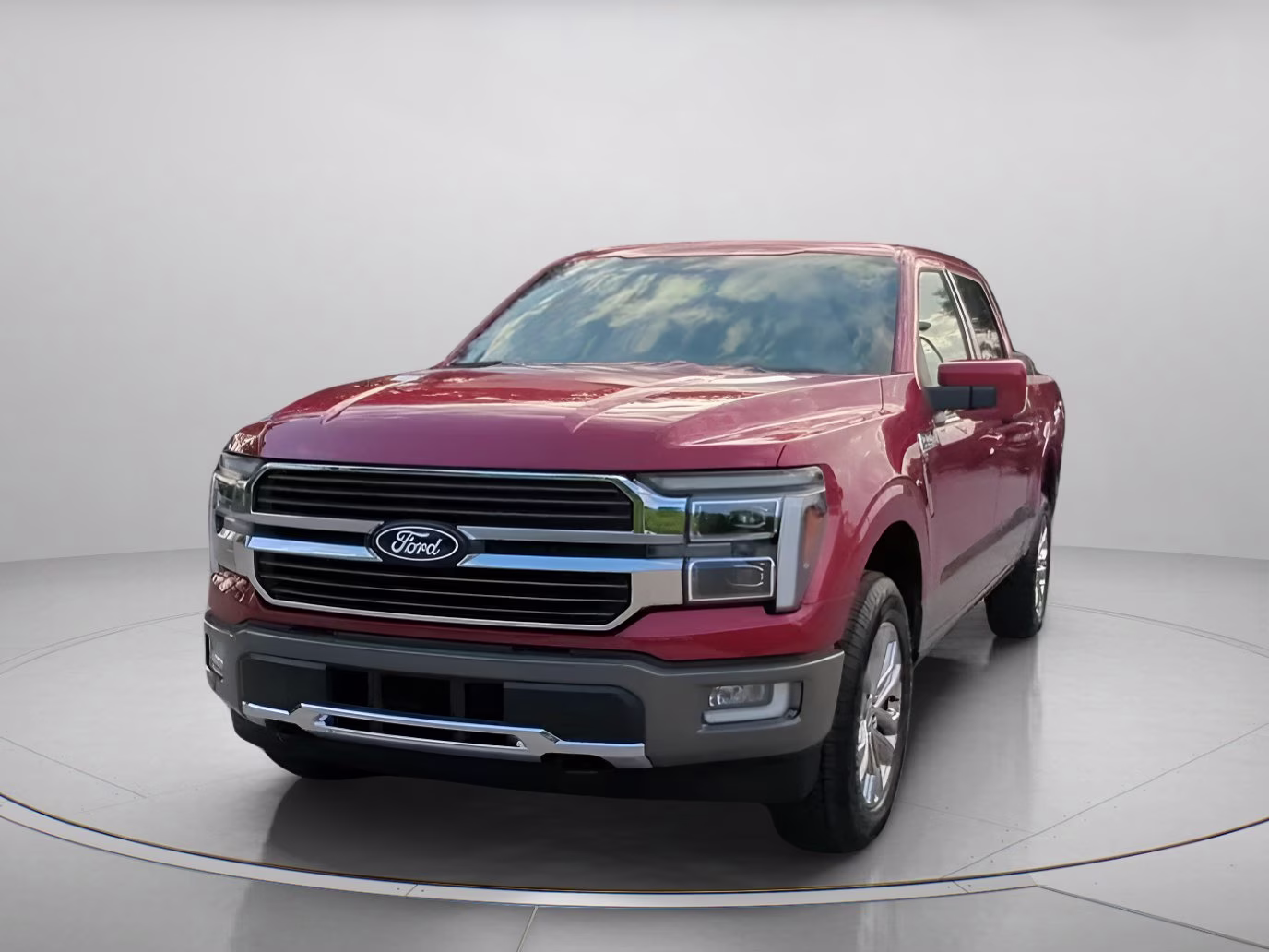 2026 Ruby Red Metallic Tinted Clearcoat Ford F-150 King Ranch Crew Cab Pickup 4X4 Truck