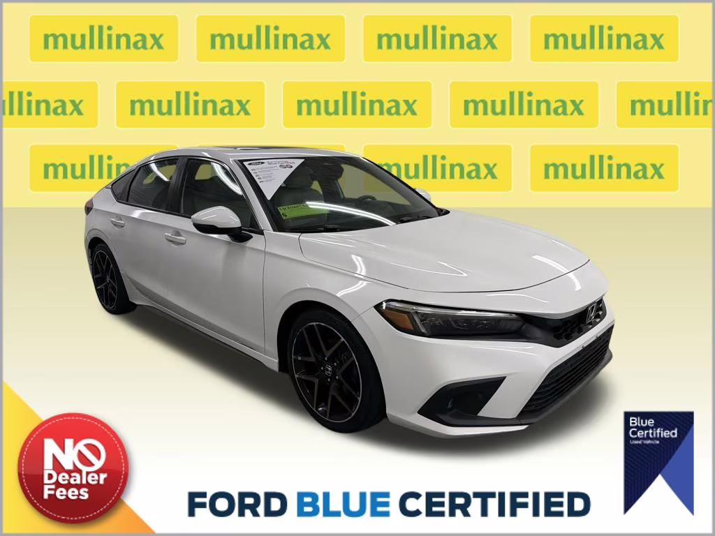 2022 Platinum White Pearl Honda Civic Sport Touring FWD Hatchback