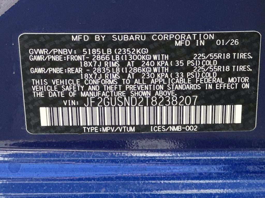 2026 Sapphire Blue Pearl Subaru Crosstrek Hybrid Limited AWD SUV