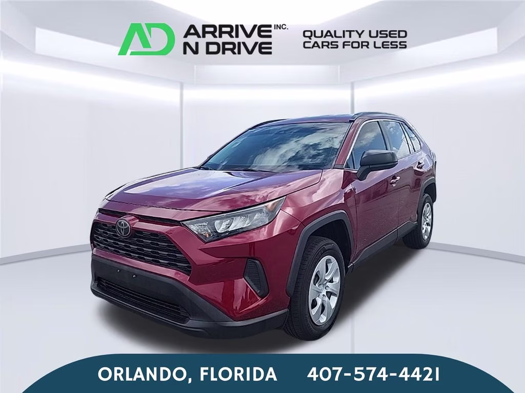 2019 Maroon Toyota RAV4 LE FWD SUV