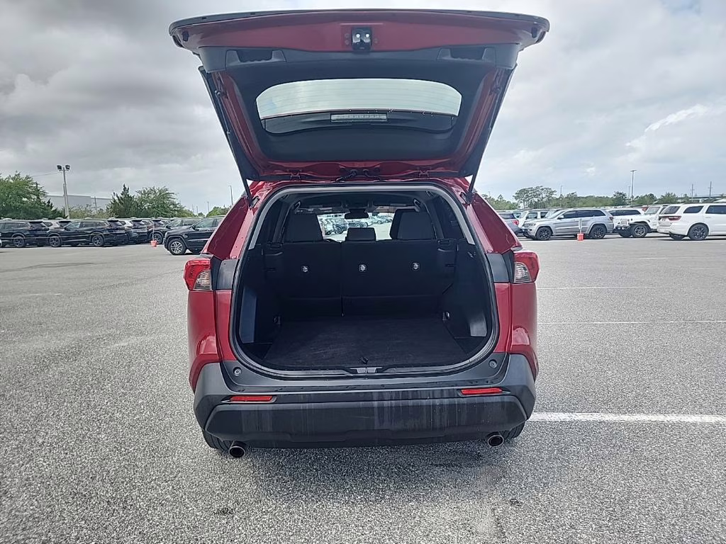 2019 Maroon Toyota RAV4 LE FWD SUV