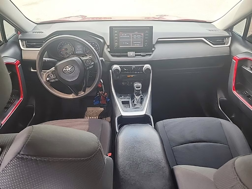 2019 Maroon Toyota RAV4 LE FWD SUV