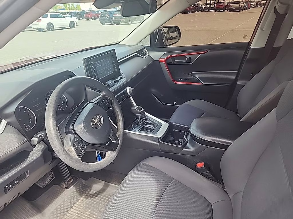 2019 Maroon Toyota RAV4 LE FWD SUV