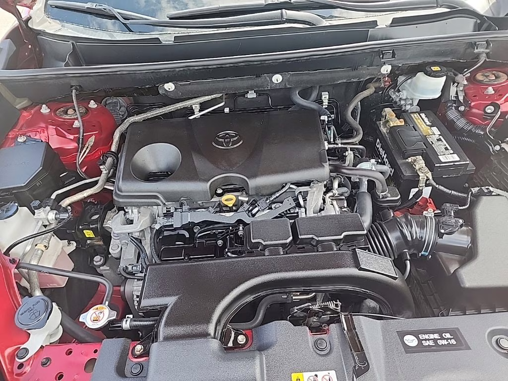 2019 Maroon Toyota RAV4 LE FWD SUV