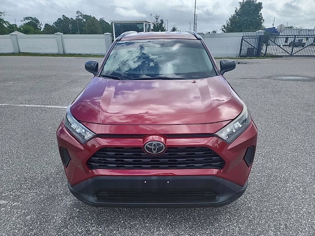 2019 Maroon Toyota RAV4 LE FWD SUV