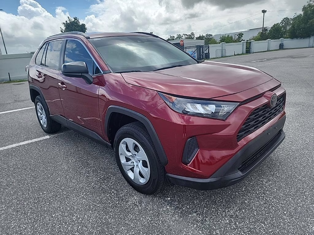 2019 Maroon Toyota RAV4 LE FWD SUV
