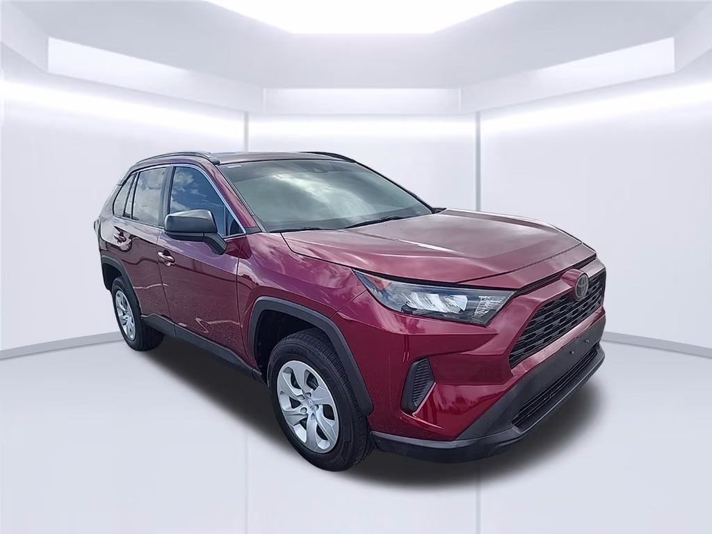 2019 Maroon Toyota RAV4 LE FWD SUV