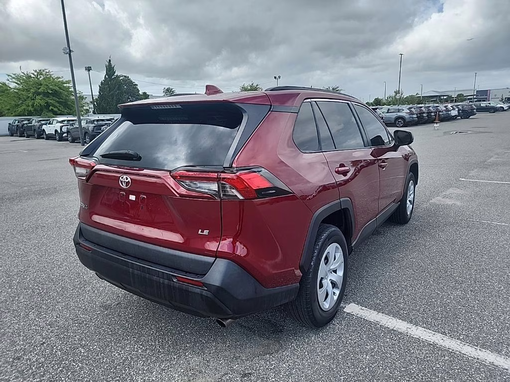 2019 Maroon Toyota RAV4 LE FWD SUV
