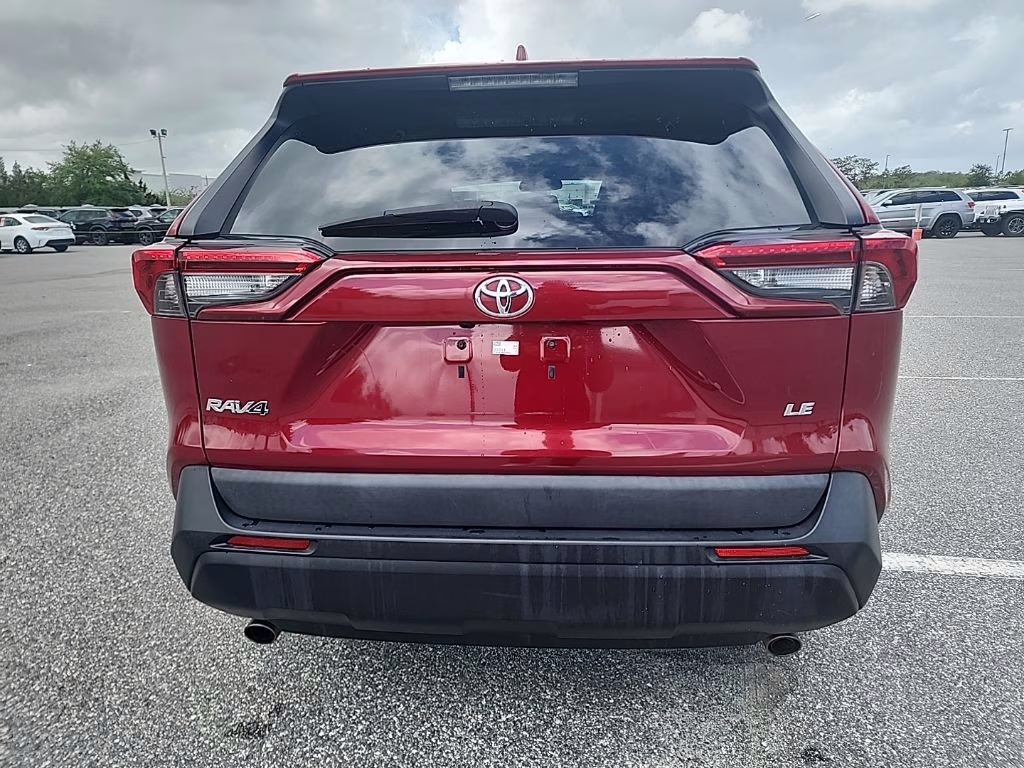 2019 Maroon Toyota RAV4 LE FWD SUV