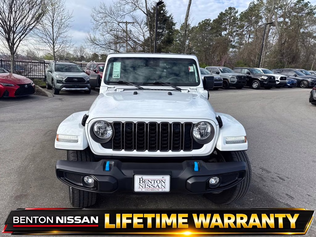 2024 Bright White Clearcoat Jeep Wrangler Sport S 4xe 4X4 SUV