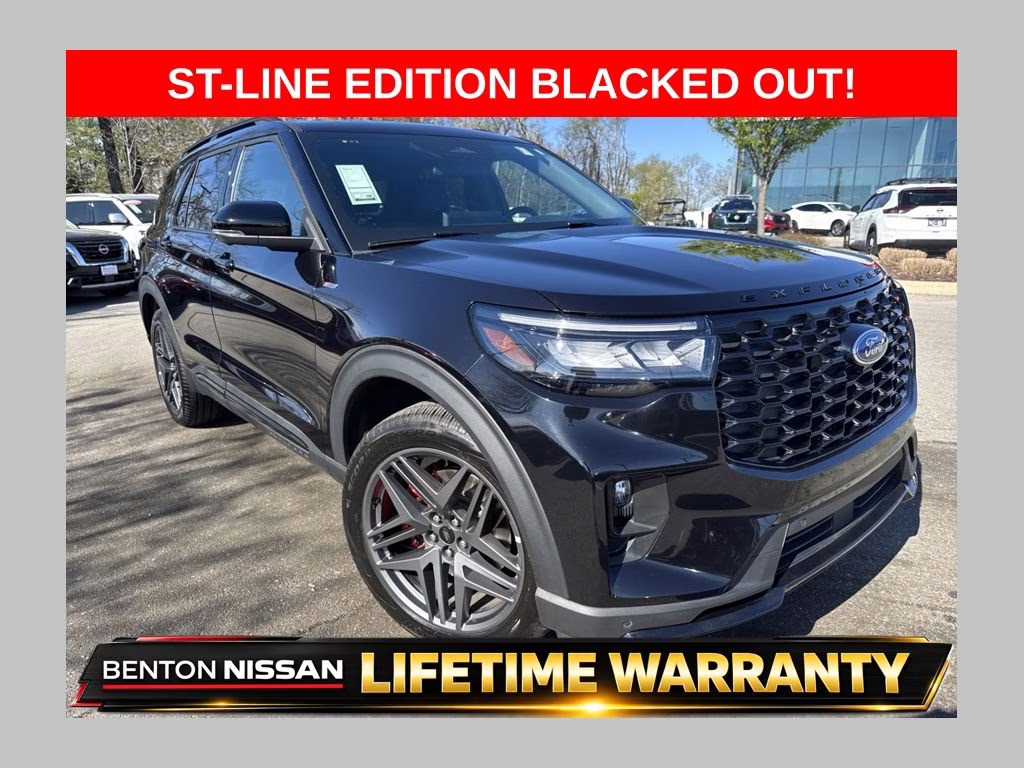 2025 Black Metallic Ford Explorer ST-Line 4X4 SUV