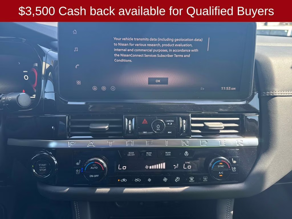 2026 Super Black Nissan Pathfinder Platinum 4X4 SUV