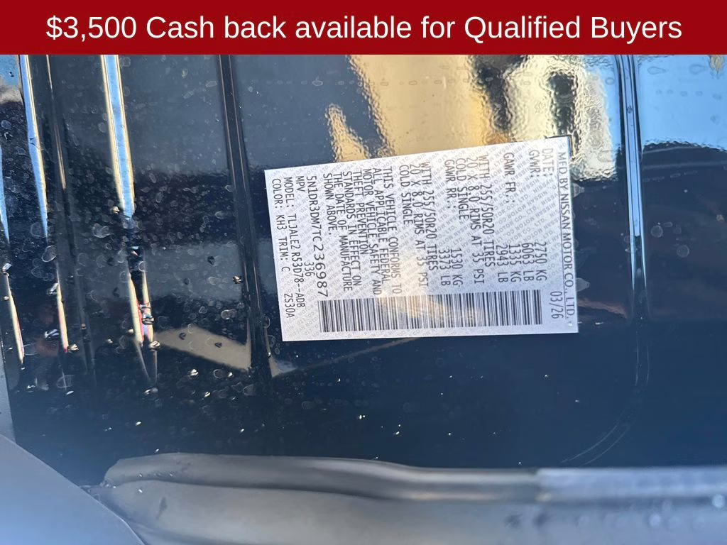 2026 Super Black Nissan Pathfinder Platinum FWD SUV