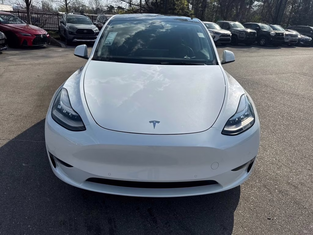 2021 Pearl White Multi-Coat Tesla Model Y Long Range AWD SUV