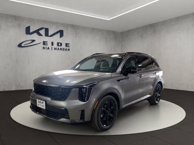 2026 Steel Gray Kia Sorento Hybrid X-Line SX Prestige AWD SUV