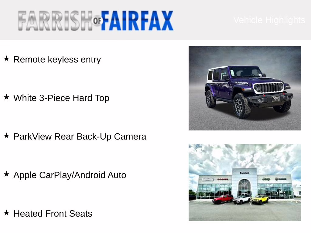 2026 Reign Jeep Wrangler Rubicon 4X4 SUV