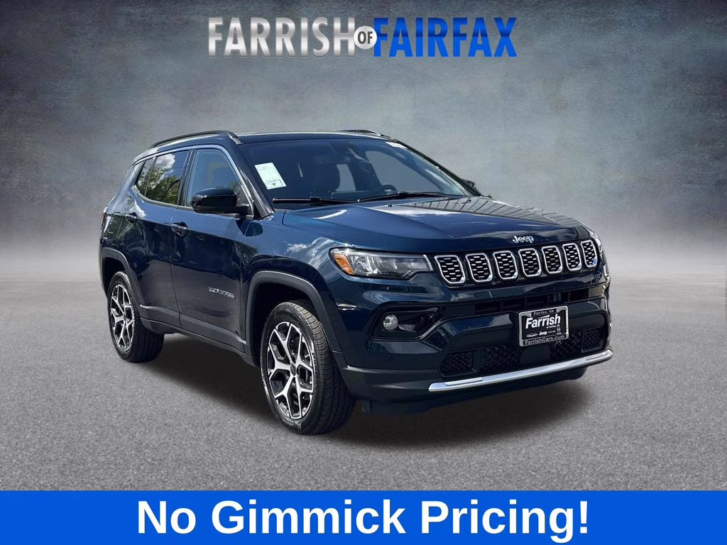 2026 Fathom Blue Pearl Coat Jeep Compass Limited 4X4 SUV