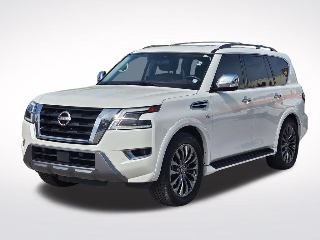 2022 Aspen White Tricoat Nissan Armada Platinum RWD SUV