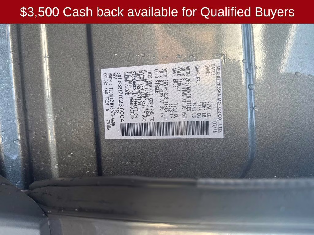 2026 Gun Metallic Nissan Pathfinder Rock Creek 4X4 SUV