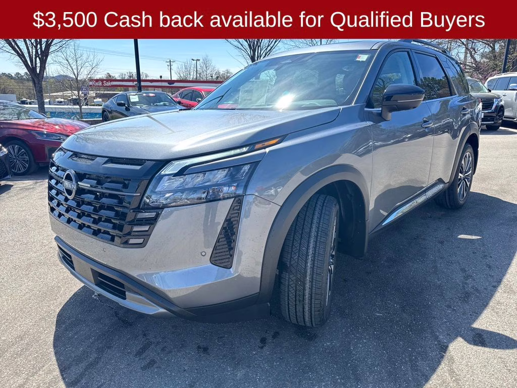 2026 Gun Metallic Nissan Pathfinder Platinum FWD SUV