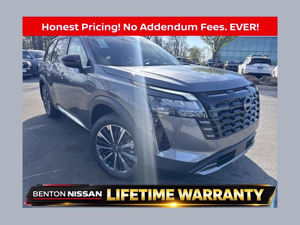 2026 Gun Metallic Nissan Pathfinder Platinum FWD SUV